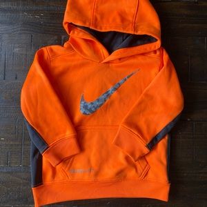 Nike Toddler Tracksuit Neon Orange Hoodie Pants Set 12 Months